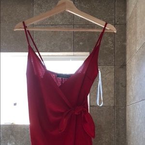 Forever 21 sexy red wrap dress